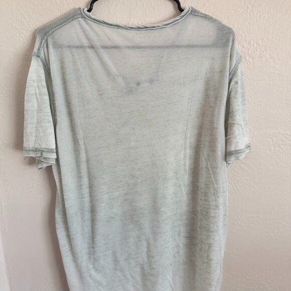 Lucky Brand Blouse – Size M, Light Blue/Grey (Distressed Style, Good Condition) - Picture 2 of 3